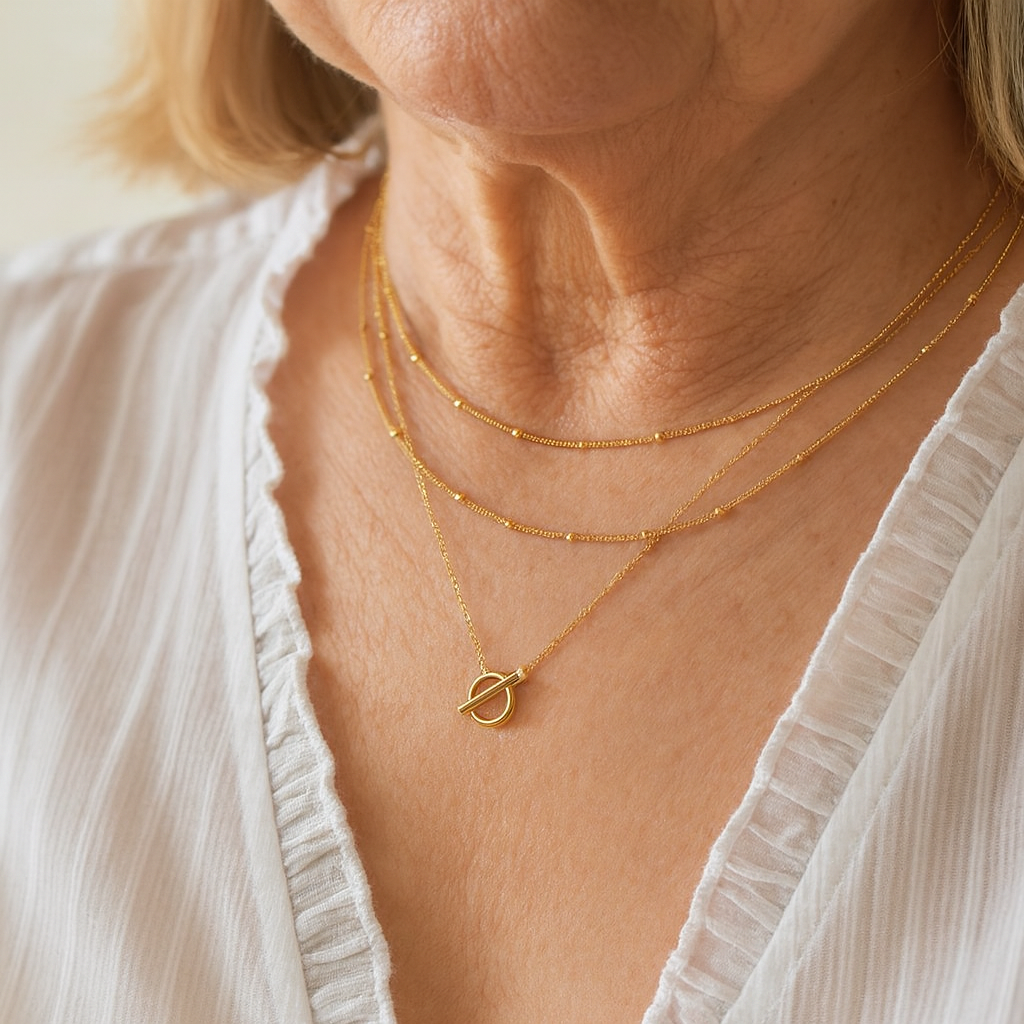 "Sophie" 14 Carat Gold Necklace | 1+2