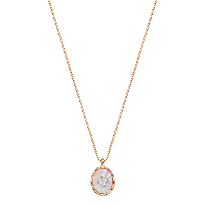 AURORA – Elegant Necklace in Gold Stainless Steel