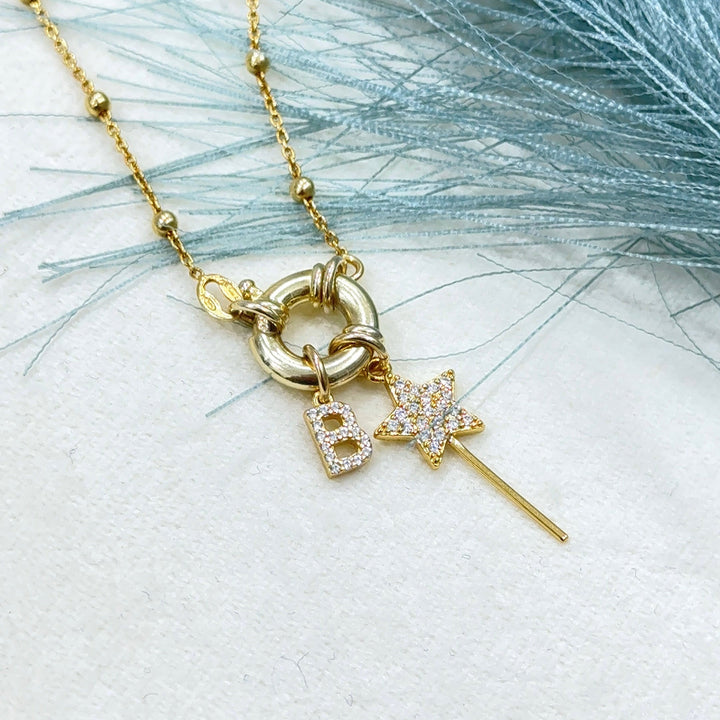 925 Silver Rosary Necklace with Ring Clasp