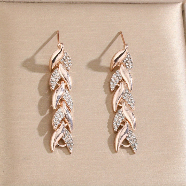 Rhinestone Fish Tail Earrings