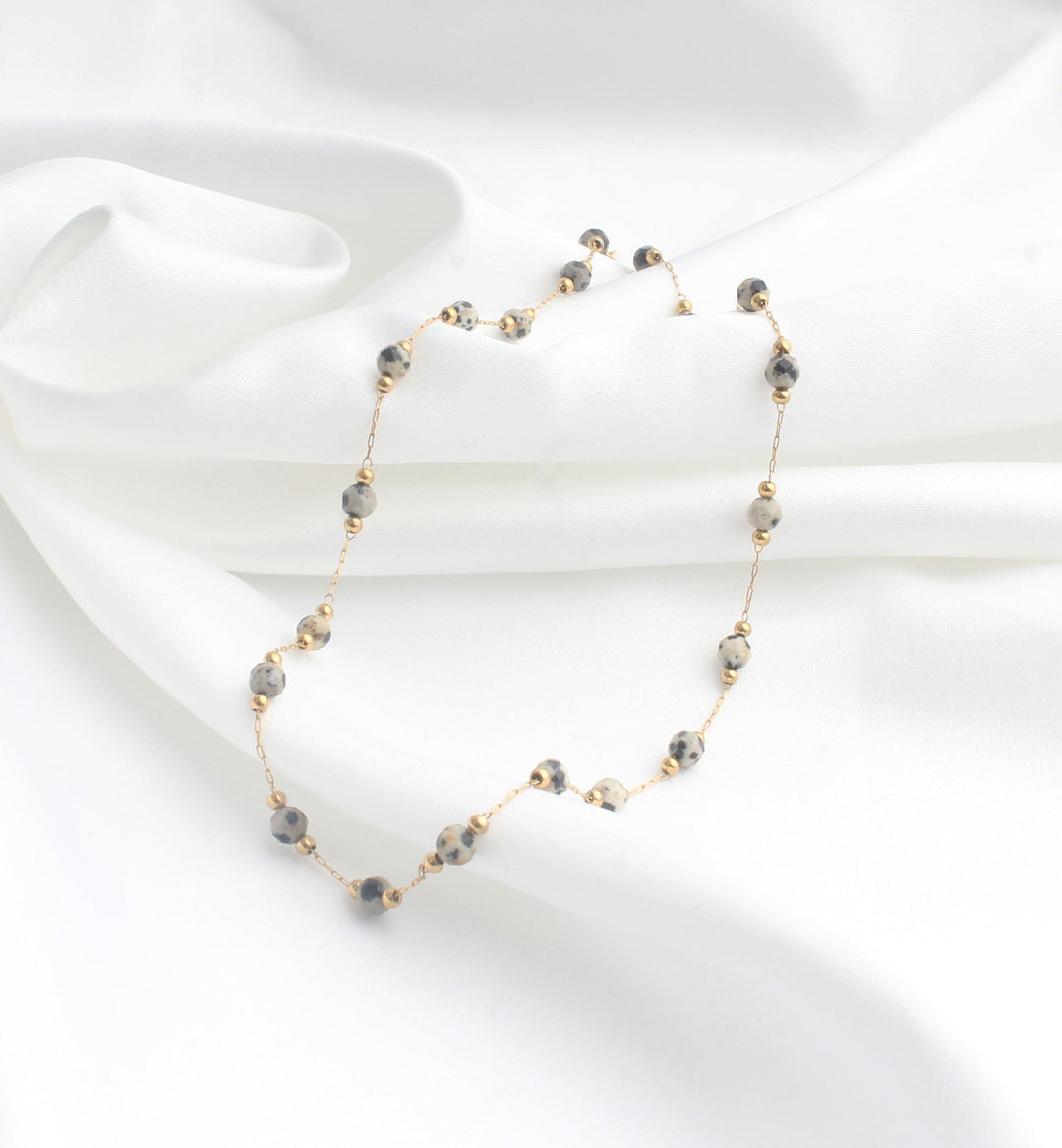 Sophia – Necklace – Natural Stone – Stainless Steel