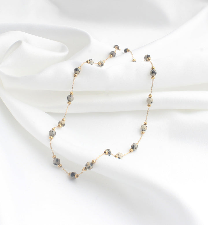 Sophia – Necklace – Natural Stone – Stainless Steel