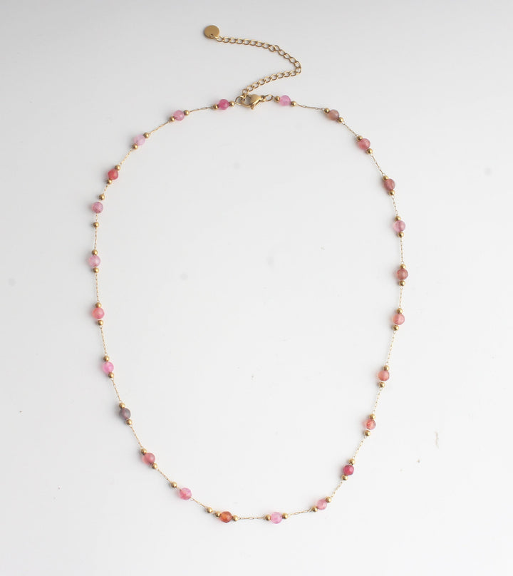 Sophia – Necklace – Natural Stone – Stainless Steel