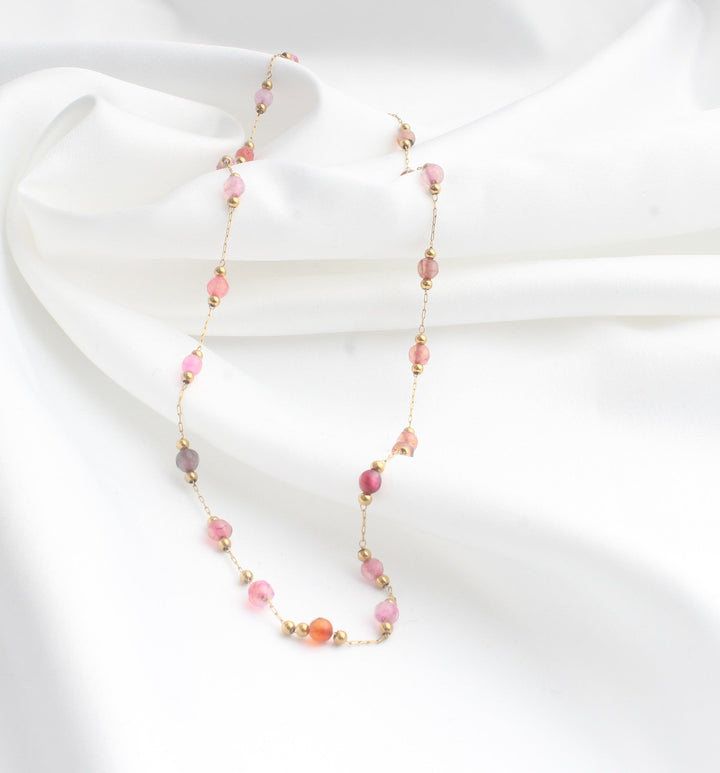 Sophia – Necklace – Natural Stone – Stainless Steel