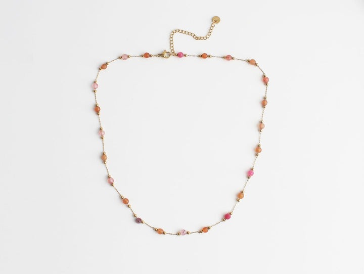 Sophia – Necklace – Natural Stone – Stainless Steel
