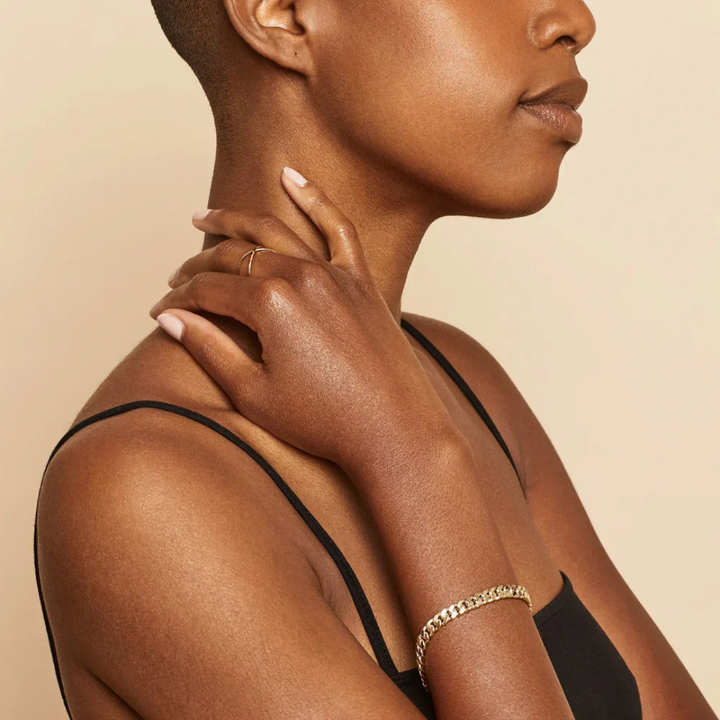 Heidi™ | Statement Cuban Bracelet with Precious Gold Finish