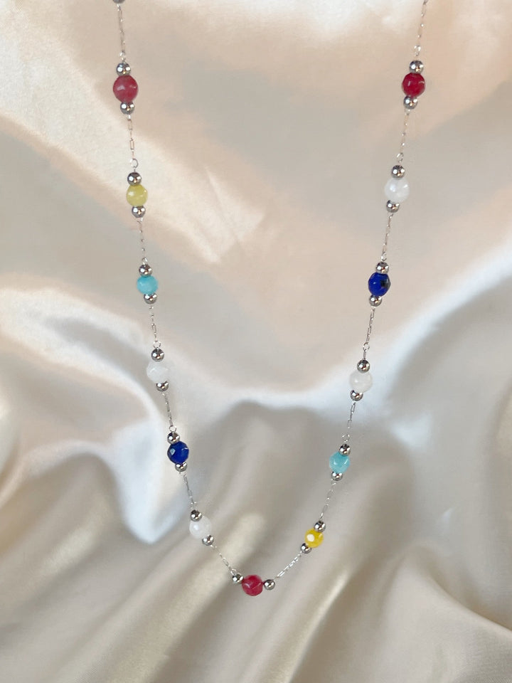 Sophia – Necklace – Natural Stone – Stainless Steel