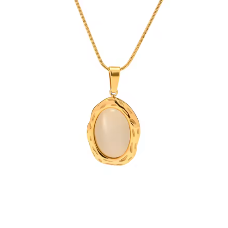 Handmade Opal Necklace | 14 Carat Gold Plated