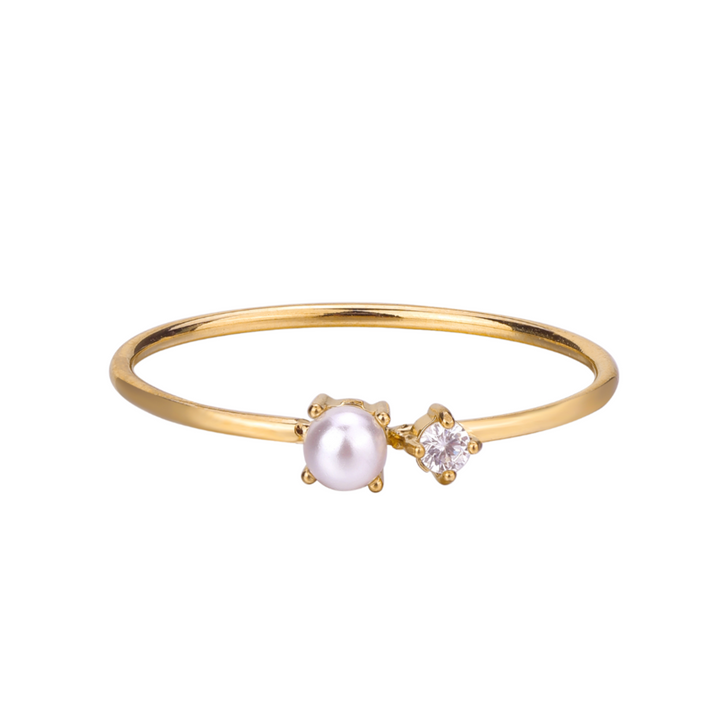 SCHIMMER – Sculptural Gold Ring in Stainless Steel