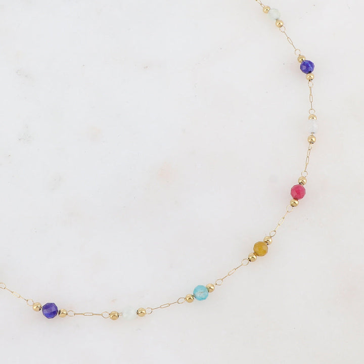 Sophia – Necklace – Natural Stone – Stainless Steel