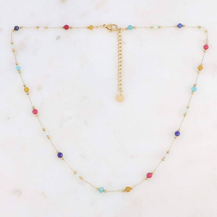 Sophia – Necklace – Natural Stone – Stainless Steel