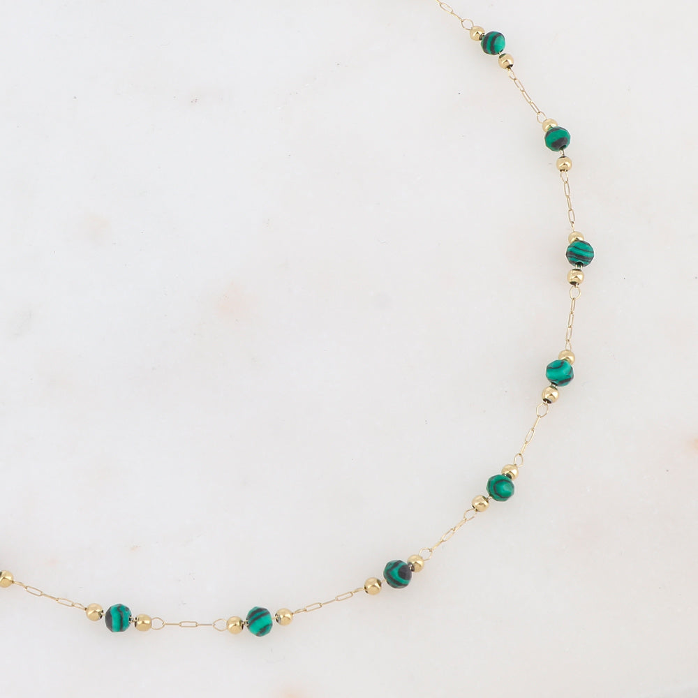 Sophia – Necklace – Natural Stone – Stainless Steel