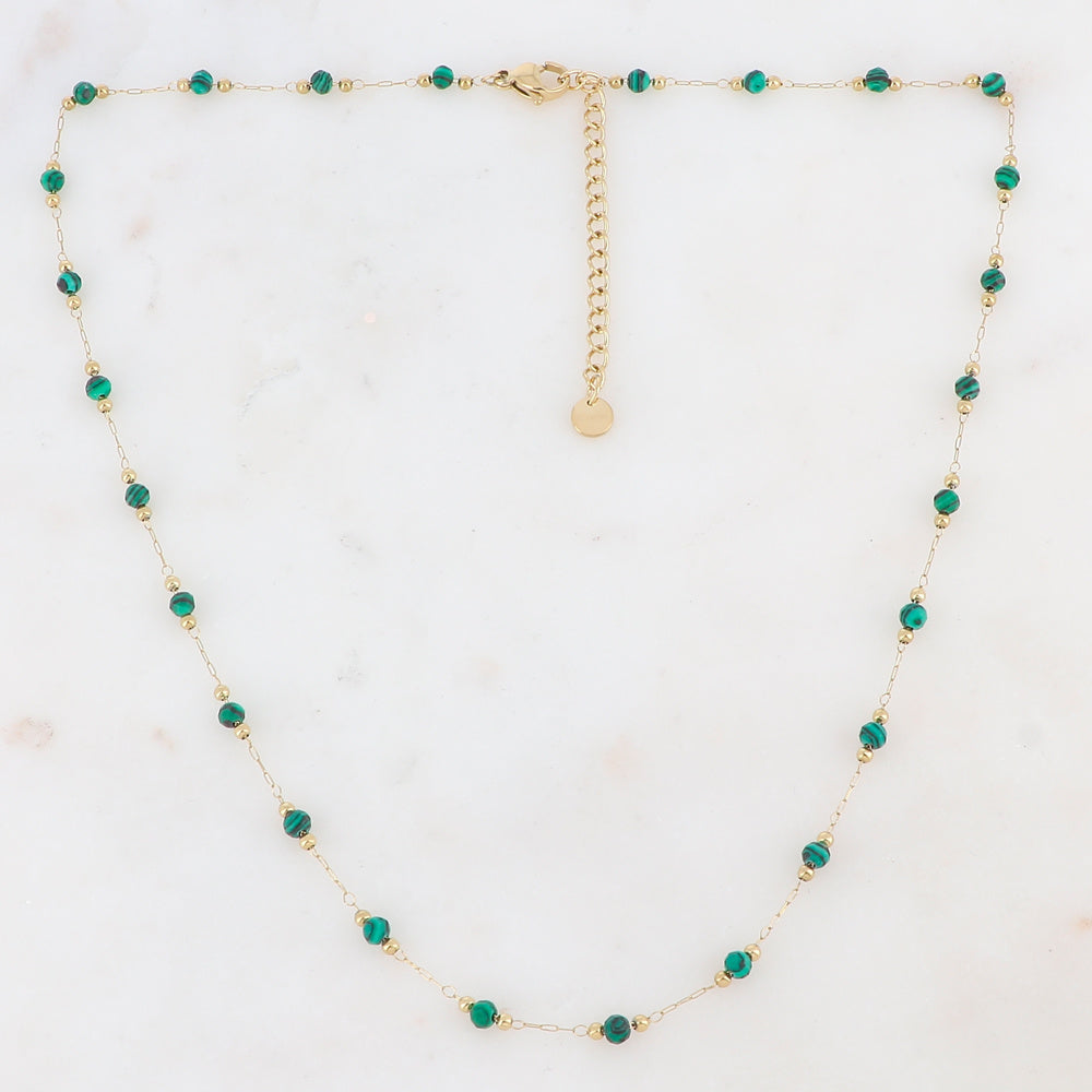 Sophia – Necklace – Natural Stone – Stainless Steel