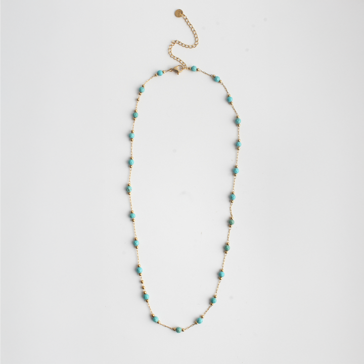 Sophia – Necklace – Natural Stone – Stainless Steel