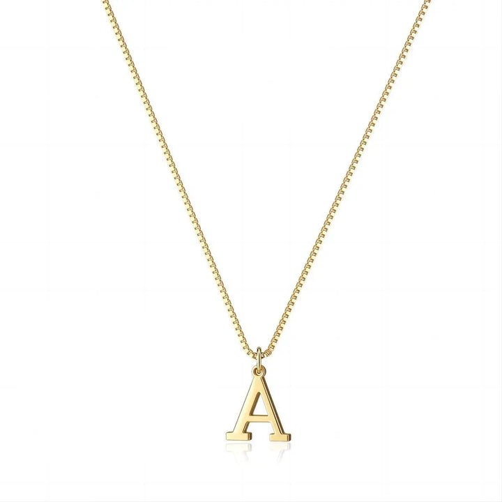 Necklace with Initial Love Letters | Gold