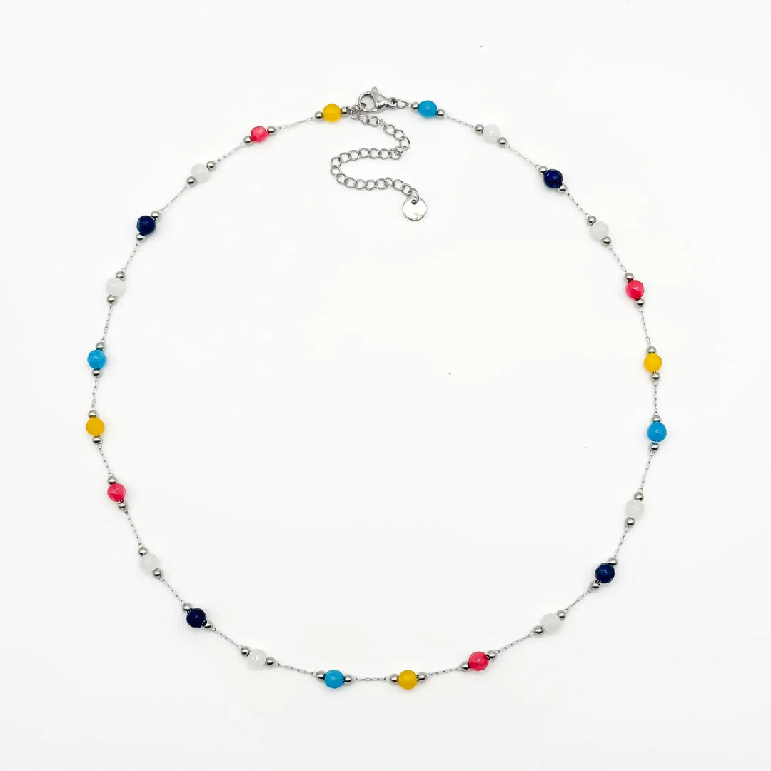 Sophia – Necklace – Natural Stone – Stainless Steel