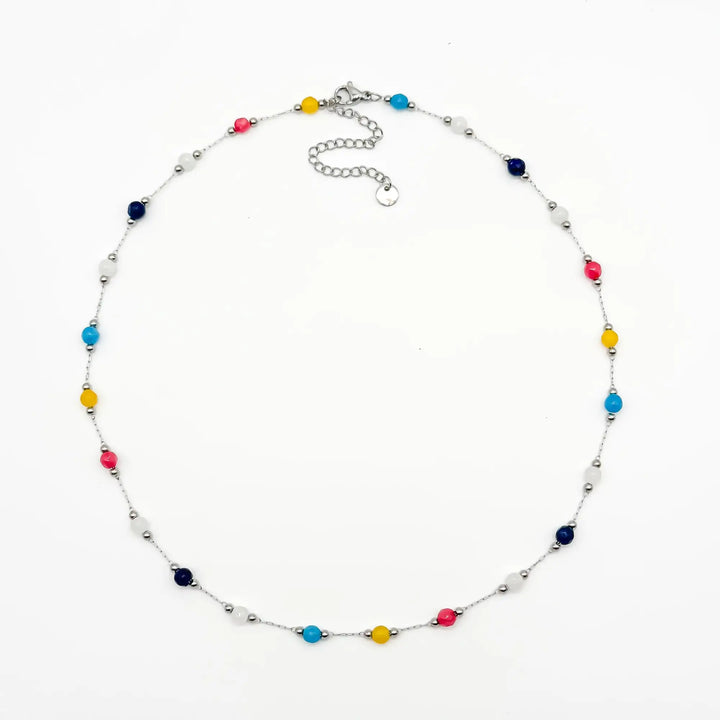 Sophia – Necklace – Natural Stone – Stainless Steel