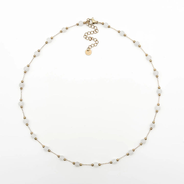 Sophia – Necklace – Natural Stone – Stainless Steel