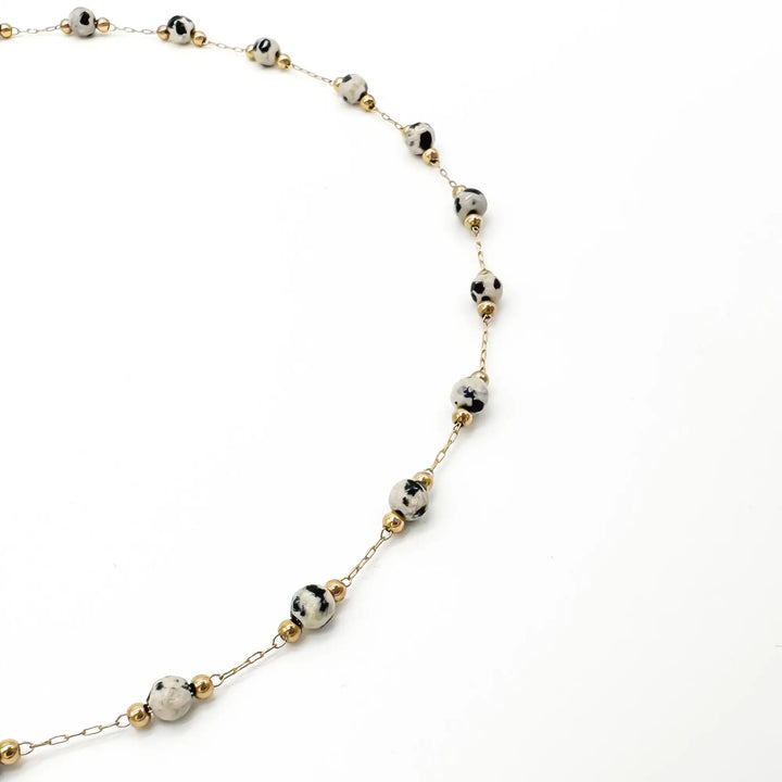 Sophia – Necklace – Natural Stone – Stainless Steel