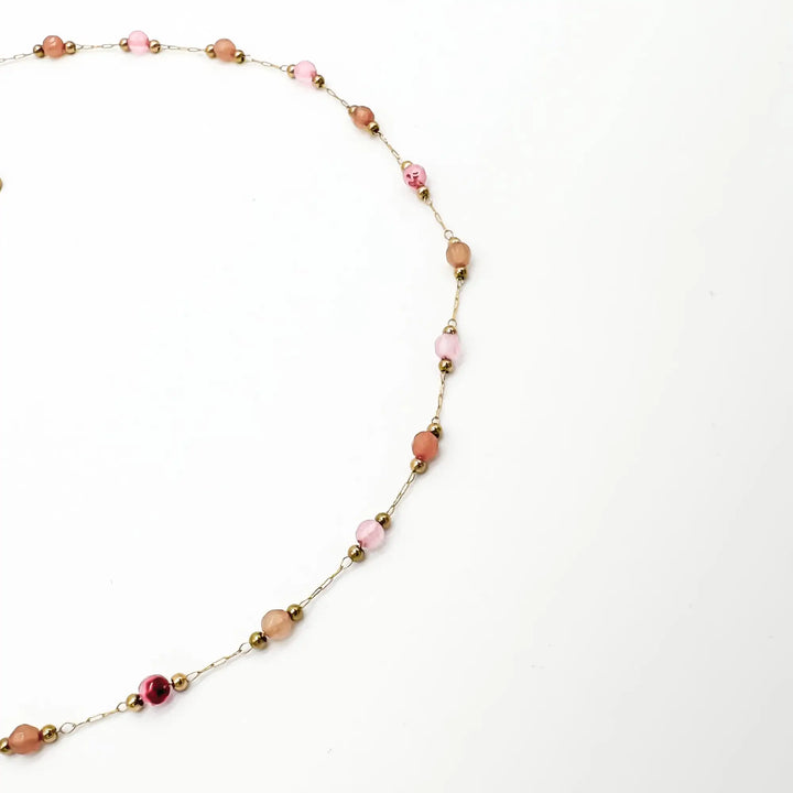 Sophia – Necklace – Natural Stone – Stainless Steel