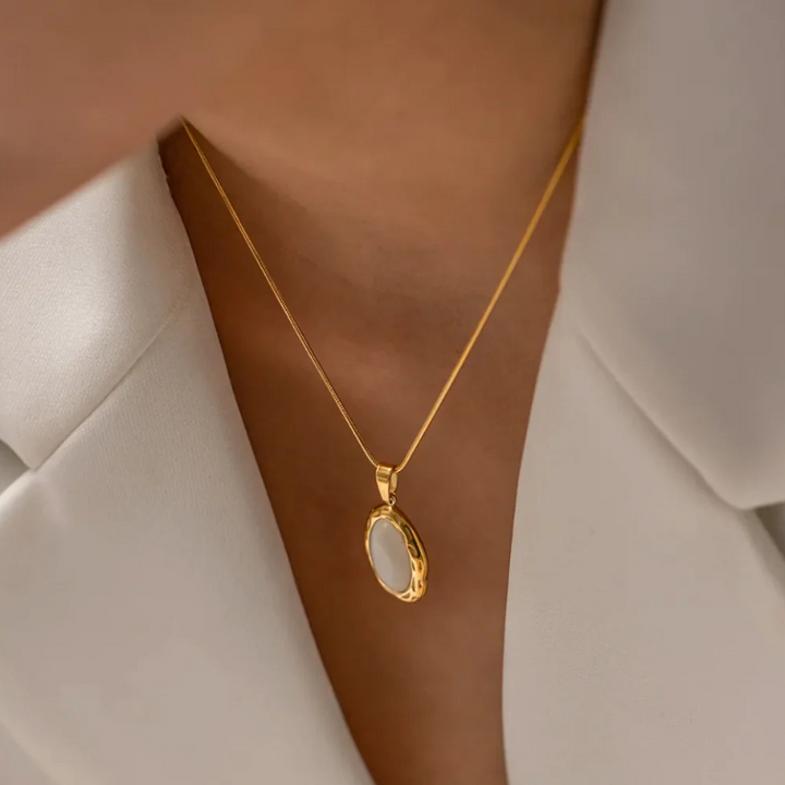 Handmade Opal Necklace | 14 Carat Gold Plated