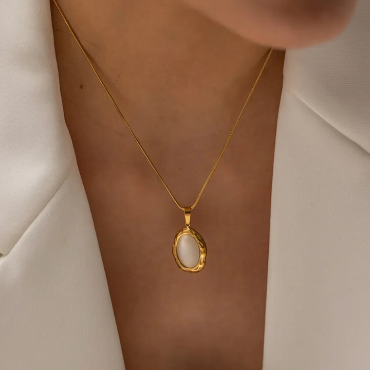 Handmade Opal Necklace | 14 Carat Gold Plated