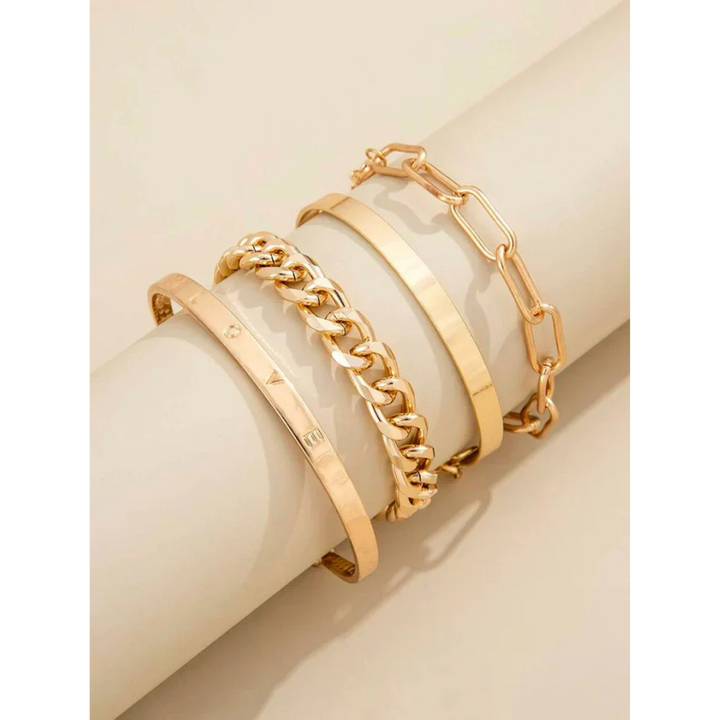 Eva™ | Mercer Bracelet Set in Soft Gold