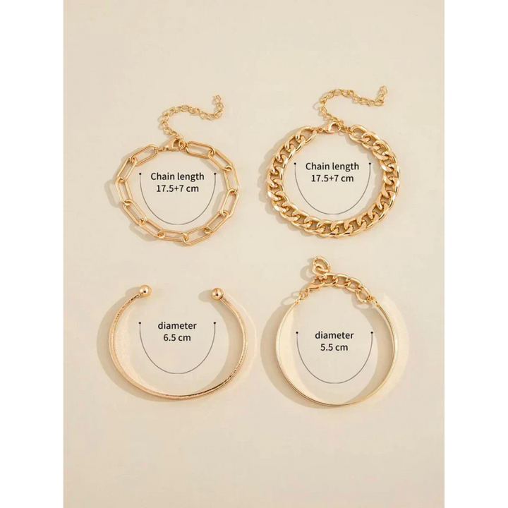 Eva™ | Mercer Bracelet Set in Soft Gold