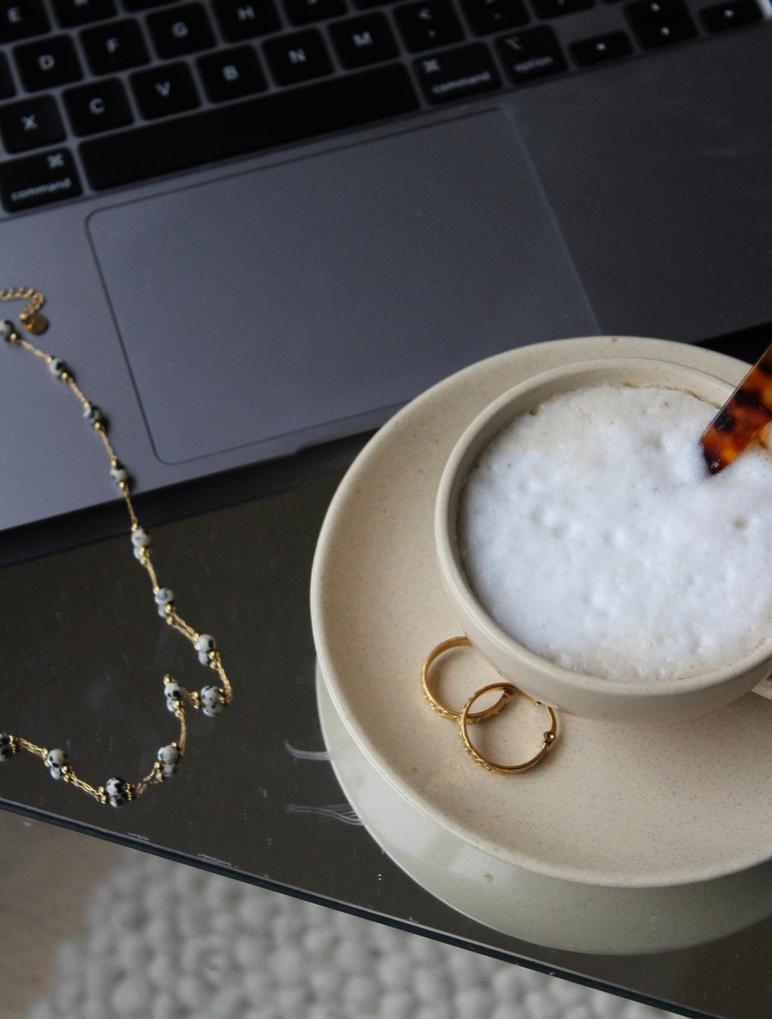 Sophia – Necklace – Natural Stone – Stainless Steel