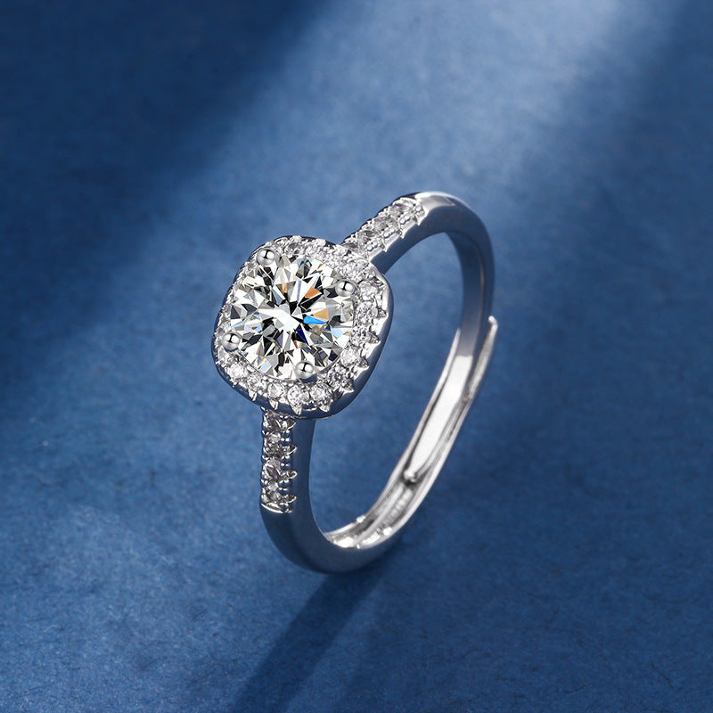 Exclusive White Gold Aria Square Radiant Jewellery Set