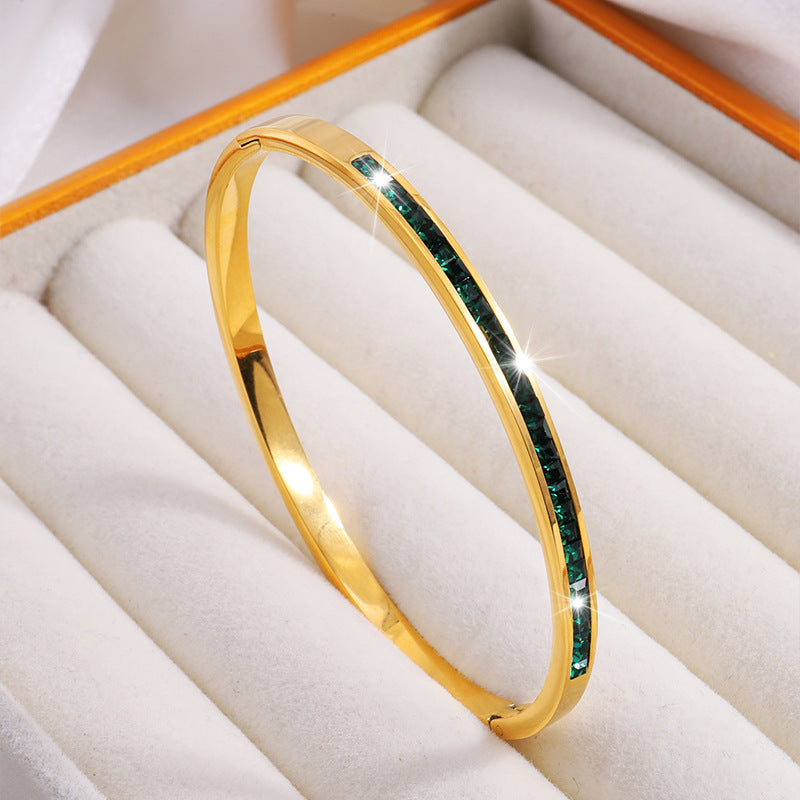 Celestial Green Bracelet | 18K Gold