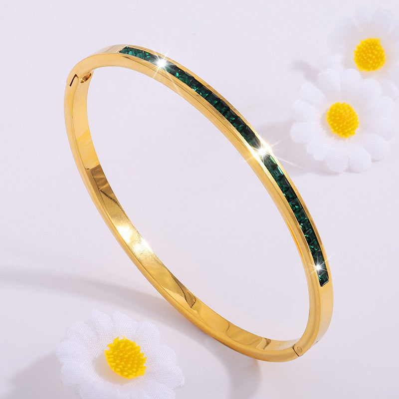 Celestial Green Bracelet | 18K Gold