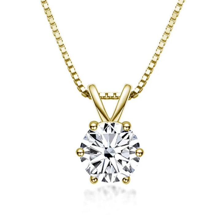 Elegant Moissanite Solitaire Necklace