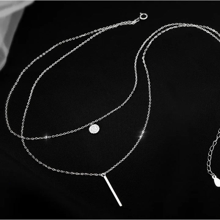 Double Layer Sterling Necklace