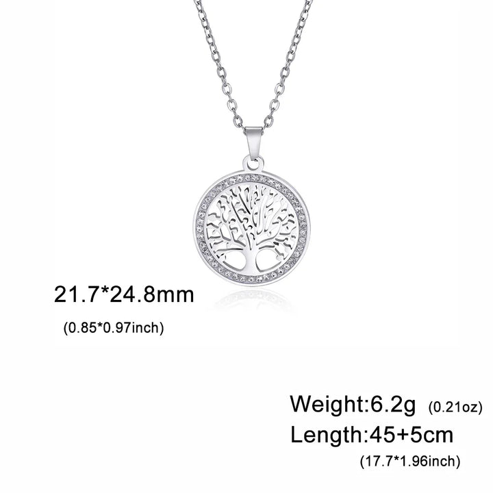 Golden Harmony Tree of Life Necklace