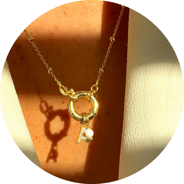 925 Silver Rosary Necklace with Ring Clasp