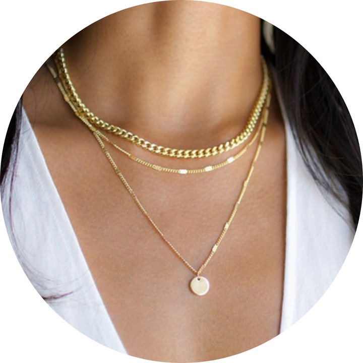 "Isabel" 14 Carat Gold Necklace | 1+2