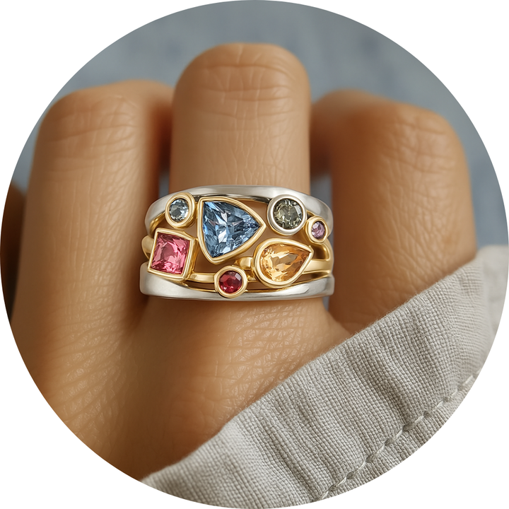 Vintage Bunter Zircon Ring