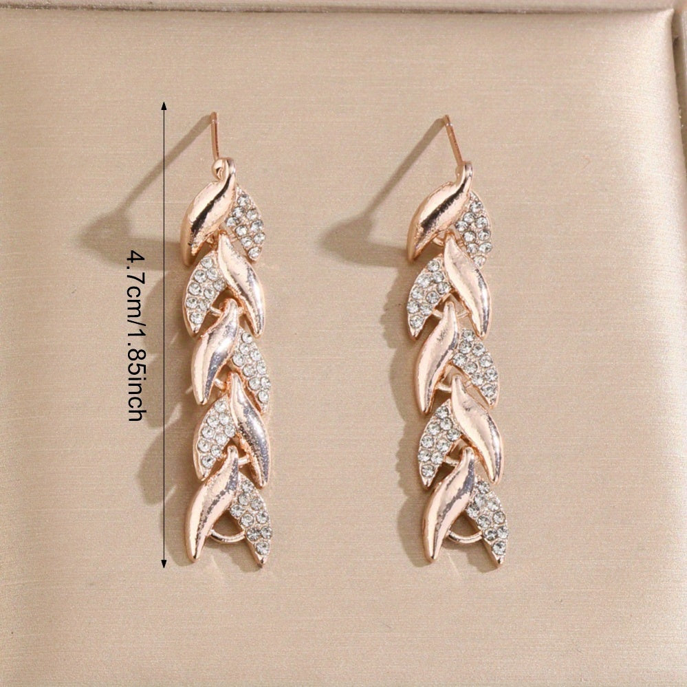 Rhinestone Fish Tail Earrings