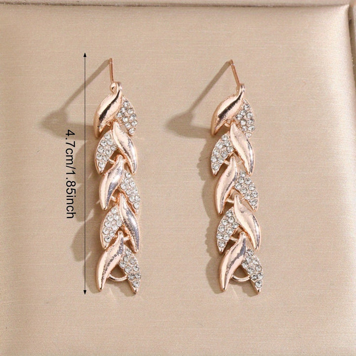 Rhinestone Fish Tail Earrings