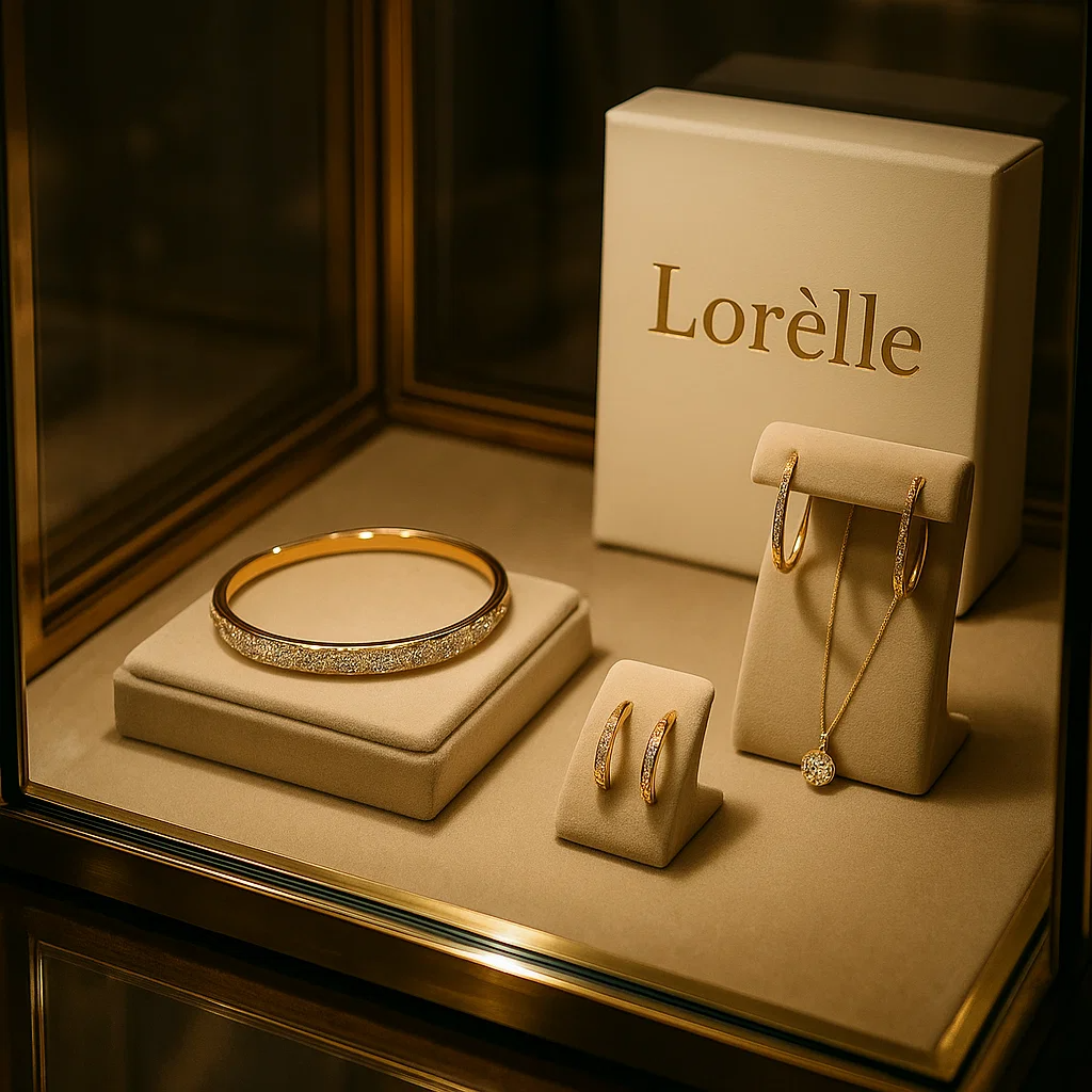 Elegant Hoops – Gold Enamel Finish