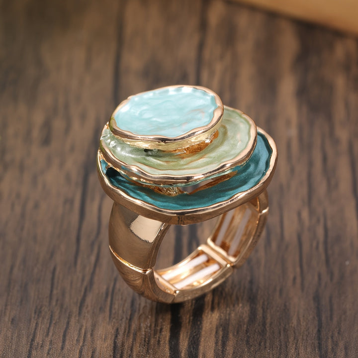 Boho Three-Layered Enamel Ring