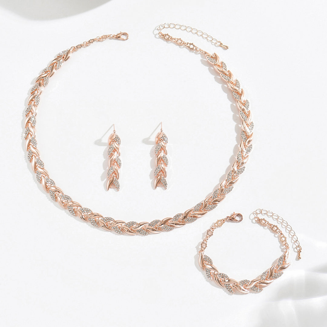 Elegant Glass Rhinestone Fish Tail Set - Full Set