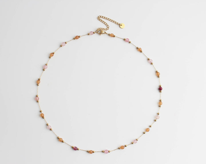 Sophia – Necklace – Natural Stone – Stainless Steel