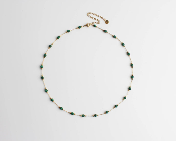 Sophia – Necklace – Natural Stone – Stainless Steel