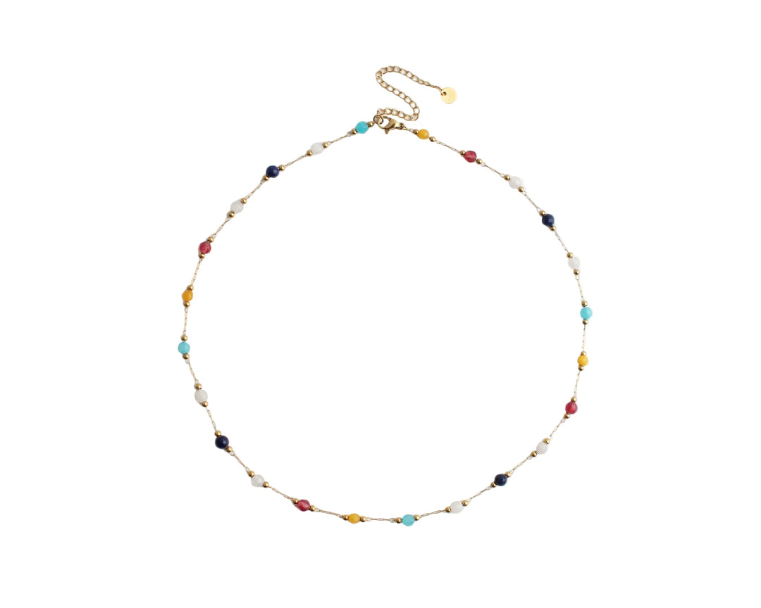 Sophia – Necklace – Natural Stone – Stainless Steel