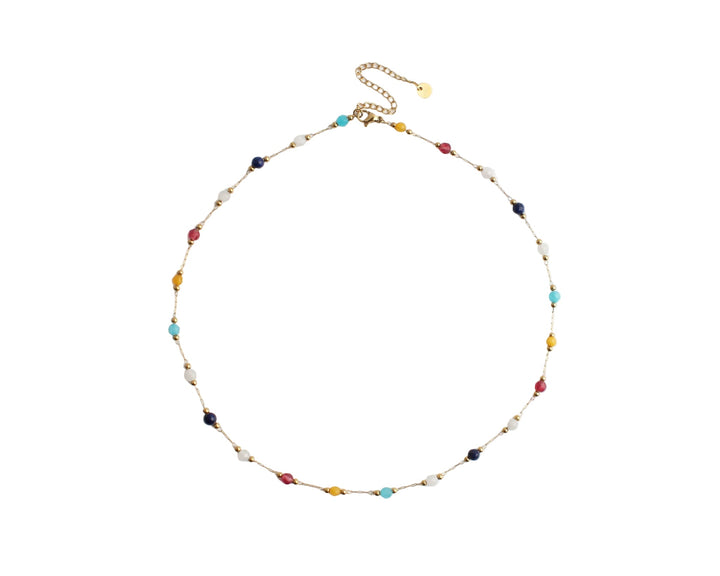 Sophia – Necklace – Natural Stone – Stainless Steel
