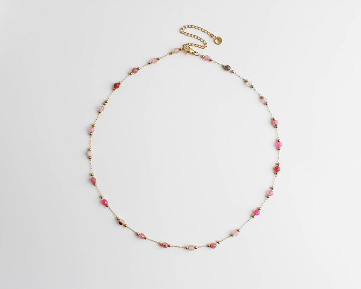 Sophia – Necklace – Natural Stone – Stainless Steel