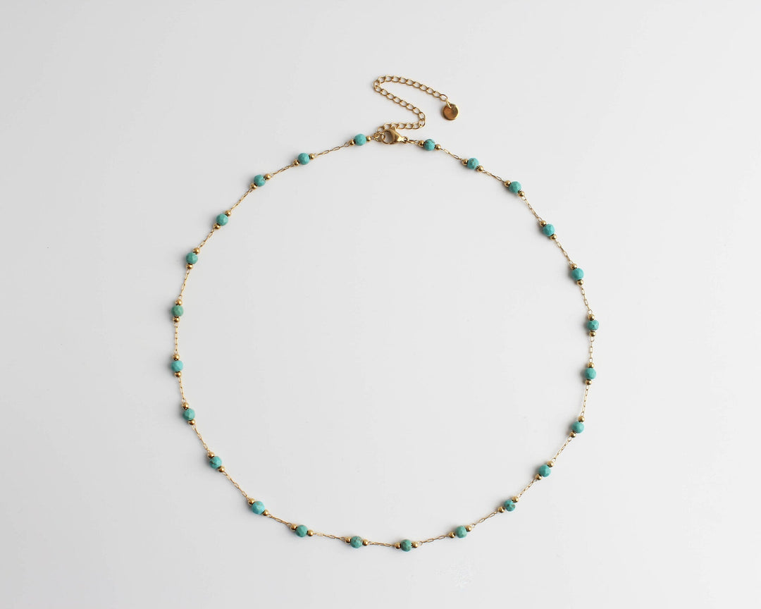 Sophia – Necklace – Natural Stone – Stainless Steel