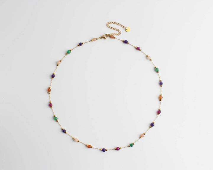 Sophia – Necklace – Natural Stone – Stainless Steel